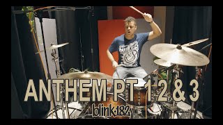 Blink 182  Anthem parts 1 2 and 3 Drum Cover [upl. by Pontus]