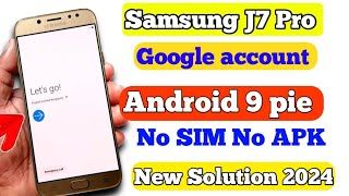 Samsung J7 Pro SM J730 Google FRP Bypass 2020  No SIM PIN Lock  No APK Install Without PC [upl. by Eisseb728]