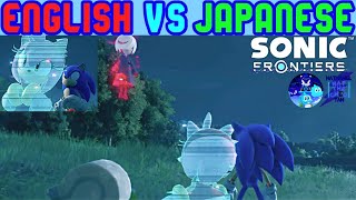 Sonic Frontiers Cutscene Comparison Amy Scolds Sage For Threatening Sonic English VS Japanese CC [upl. by Eelnodnarb338]