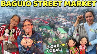 BAGUIOS BEST MARKET Amazing Philippines Street Shopping Becoming Filipino [upl. by Ttenna307]