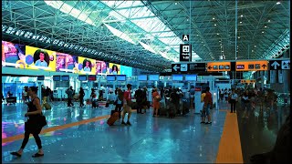 Walking Tour inside Fiumicino Airport the most Famous in Rome [upl. by Enilada]