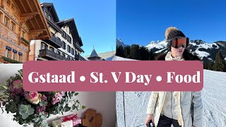 Vlog 5  Gstaad St Valentine’s Day food 🇨🇭 [upl. by Tonneson]