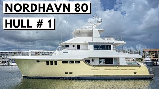 2021 NORDHAVN 80 Hull 1 Explorer Yacht Tour  Expedition Liveaboard LongRange Cruiser [upl. by Cogswell]