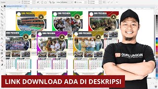 Kalender 2025 Tinggal Ganti Tulisan dan Foto [upl. by Akirdna]