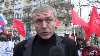 Manifestation Anti Maïden devant lambassade dUkraine Paris 220214 [upl. by Dareece]