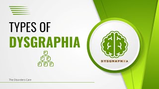 What are the Types of Dysgraphia  Learning Disabilities [upl. by Kyte959]