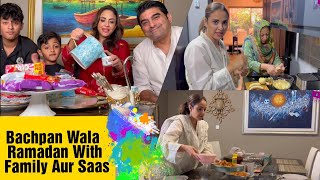 Bachpan Wala Ramadan with Family amp Saas Kitchen main Mera Faisal Saas amp bachon ka cooking Muqabla [upl. by Ettezyl]