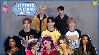 GRUPO COREANO REAGE A SHOWS DE ARTISTAS BRASILEIROS COM NOWADAYS [upl. by Joachima]