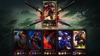 Yassuo vs Five Bronze Players 1v5  League of Legends [upl. by Idas]