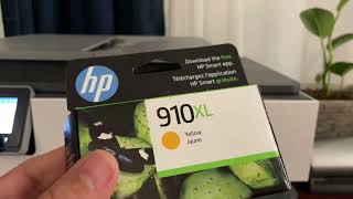 HP 910XL Yellow High yield Ink Cartridge Works with HP OfficeJet 8010 8020 Series HP OfficeJet P [upl. by Rabkin7]