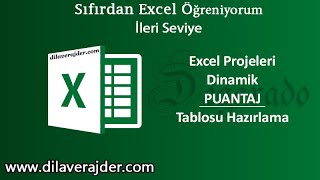 Excel Dinamik Aylık Puantaj Tablosu Hazırlama [upl. by Romano]