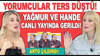 Hande Sarıoğlu Yağmur Çevik canlı yayında gerginlik yaşadı Arto film izler gibi izledi [upl. by Elodie85]