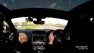 Jaguar FType V6 S  Thruxton racetrack  Part 1 [upl. by Eednim848]