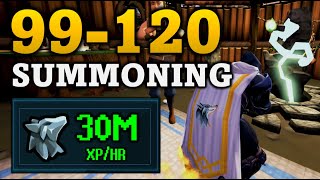 Fastest 99120 Summoning Training Method in RuneScape 3 [upl. by Chad]