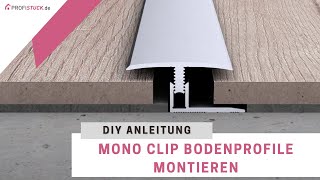 Übergangsprofil montieren  Anleitung für Küberit Mono Clip [upl. by Guildroy]