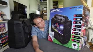 Monster Vision TV  BT speaker unboxing  overview  demo [upl. by Gavette95]