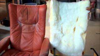 Horholyuk Somerset Stressless SemiAniline Recliner amp Ottoman Full Color Restoration [upl. by Oswin]