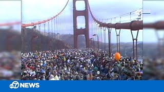 300000 people crowd Golden Gate Bridge for 50th anniversary in 1987 [upl. by Launce]