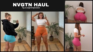 NVGTN ACTIVEWEAR HAUL  first impressions  squat proof  Lois fit [upl. by Ttezil]