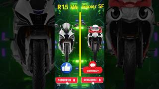 R15 V4 VS Gixxer SF shorts [upl. by Marlyn920]