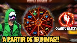 QUANTOS DIMAS GASTA NO EVENTO BÚSSOLA DE PRÊMIOS FREE FIRE COM EMOTE BANDEIRÃO E TOP CRIMINAL [upl. by Aihsas]