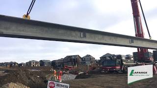 Swinging One Hundred Thousand Pounds of Concrete NU Girder [upl. by Audun]