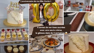 Je prépare lanniversaire de ma filleverrines différentes avec une seule crèmegâteau congelé 1 [upl. by Enilegna]