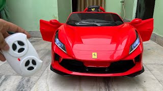 RC Ferrari F8 Car Unboxing amp Testing  Remote Control Ride on Ferrari Car  Shamshad Maker🔥🔥 [upl. by Ajin191]