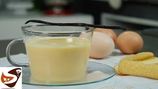 Crema inglese salsa alla vaniglia per dolci al cucchiaio vanilla english cream [upl. by Ecnarretal]