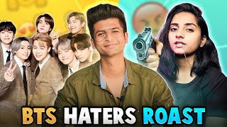 THEY ROASTED ME AND devikagupta029 FOR SUPPORTING BTS  BTS HATERS ROAST  RAJAT PAWAR [upl. by Bluma]