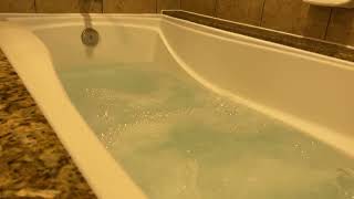 Bathtub Filling ASMR  Bathtub Filling with Whirlpool Jets Running 3 Hour Loop [upl. by Leizahaj]