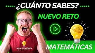 Cuánto sabes de MATEMÁTICAS Pon a prueba tus conocimientos🧠  Cuánto sabes de MATEMÁTICAS básicas [upl. by Rothberg]