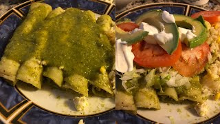 ENCHILADAS VERDES DE QUESO MEXICANAS [upl. by Thisbe]