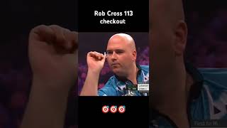 Rob Cross hits 113 checkout shorts trending darts viralvideo youtubeshorts india sports [upl. by Hannahoj]