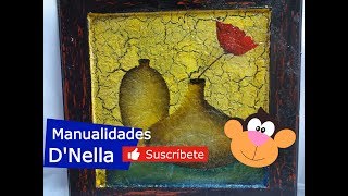 Como Hacer Craquelado Casero Fácil con Goma quotBy Taller Nella 2017quot [upl. by Eelsew]