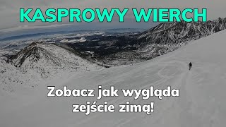 🔥 KASPROWY WIERCH Zobacz jak wygląda zejście ZIMĄ 🔥 [upl. by Jehius]