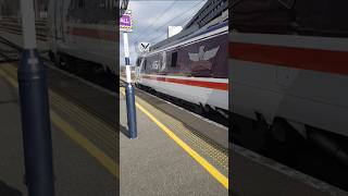 Intercity 225 flying scotsman 91101 leaves Doncaster station [upl. by Libbi]