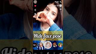 Hide face selfie pose ideas 💡 Must try ytshorts short feed viralshorts [upl. by Eissen]