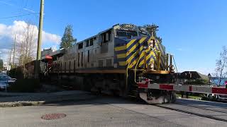 NB Canadian National Freight  25th Street Crossing West Vancouver BC March 12th 2024 [upl. by Ivan558]