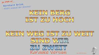 Bernhard Brink  Nicht einmal der Himmel  Instrumental und Karaoke [upl. by Annahael529]