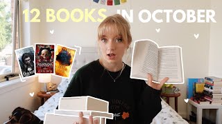 the 12 books I read in October reading wrap up [upl. by Naitirb39]