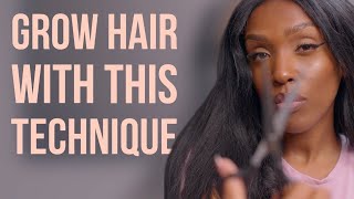 Hair Dusting Technique  How To Grow Long Natural Hair [upl. by Relluf]