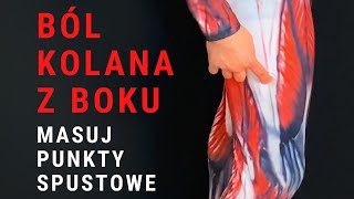 Boli kolano z boku Masuj PUNKTY SPUSTOWE  dr n med Marcin Wytrążek [upl. by Sybila495]