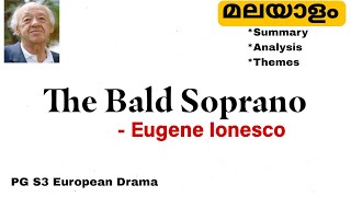 The Bald Soprano by Eugene Ionesco Summary In Malayalam [upl. by Rosdniw]