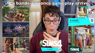 Les Sims 4 À Louer  annonce de la bandeannonce gameplay 📣🏡🔑 [upl. by Okajima]