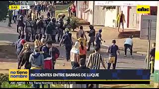 Incidentes entre barras del Sportivo Luqueño [upl. by Arber114]