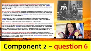 EDUQAS GCSE English Language Paper 2 Question 6 COMPARE Cycling [upl. by Ariana]