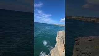 Man Jumps into the Ocean in Kauai hawaii jump ocean [upl. by Annauqal]