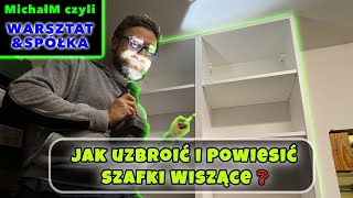 Jak uzbroić i powiesić szafki wiszące  Docinanie HDF  Montaż zawieszek  wieszanie szafek [upl. by Lliw]