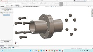 Solidwork Tutorial for Mechanical Engineering  Frange Coupling [upl. by Quinta643]